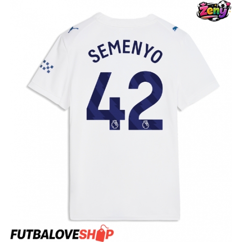 Dres Manchester City Antoine Semenyo #42 Tretina pre Ženy 2026-27 Krátky Rukáv